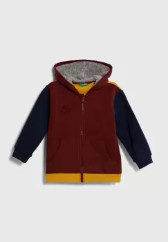 United Colors of Benetton bluza copii cu gluga, modelator imagine
