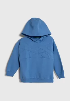 United Colors of Benetton bluza copii cu gluga, neted imagine
