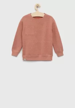 United Colors of Benetton bluza copii culoarea roz, melanj imagine
