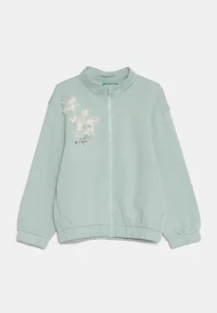 United Colors of Benetton bluza copii culoarea turcoaz, cu imprimeu, 39M2G503J imagine