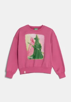 United Colors of Benetton bluza copii culoarea violet, cu imprimeu, 3FE1C10OI imagine