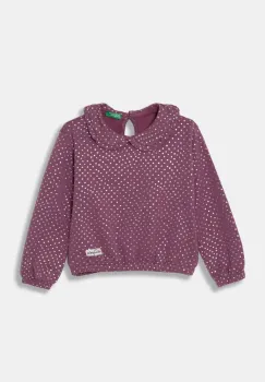 United Colors of Benetton bluza copii culoarea violet, modelator, 3S73G10GF imagine