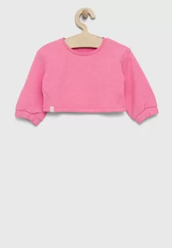 United Colors of Benetton bluza copii culoarea violet, neted imagine