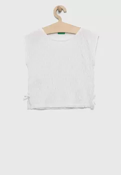 United Colors of Benetton bluza culoarea alb imagine