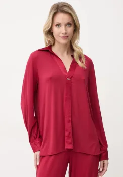United Colors of Benetton bluza de pijama femei, culoarea bordo, 3ZEW3M007 imagine