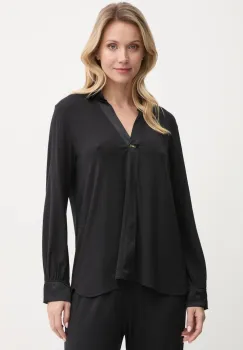 United Colors of Benetton bluza de pijama femei, culoarea negru, 3ZEW3M007 imagine
