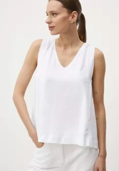 United Colors of Benetton bluza femei, culoarea alb, neted imagine