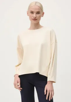 United Colors of Benetton bluza femei, culoarea bej, neted, 38Y6D108O imagine