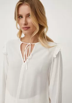 United Colors of Benetton bluza femei, culoarea bej, neted imagine