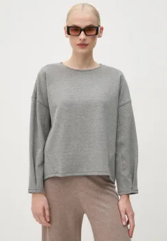 United Colors of Benetton bluza femei, culoarea gri, neted, 38Y6D108O imagine