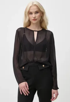 United Colors of Benetton bluza femei, culoarea negru, neted, 5TDEDQ09H imagine