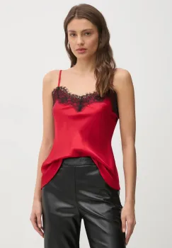 United Colors of Benetton bluza femei, culoarea rosu, uni, 5FWVDH00O imagine