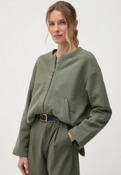 United Colors of Benetton bluza femei, culoarea verde, neted, 36G1D500M imagine