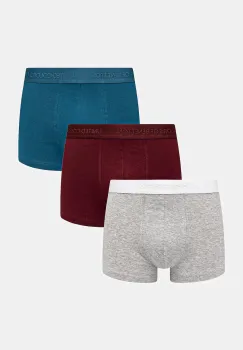 United Colors of Benetton boxeri 3-pack culoarea gri, 3OP82X01E imagine