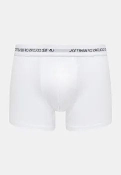 United Colors of Benetton boxeri barbati, culoarea alb imagine