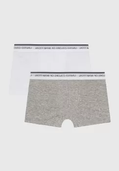 United Colors of Benetton boxeri copii 2-pack culoarea gri imagine