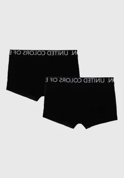 United Colors of Benetton boxeri copii 2-pack culoarea negru imagine