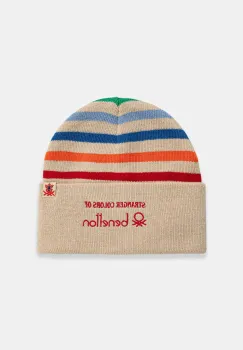United Colors of Benetton caciula copii culoarea bej, 6JKXCA02S imagine