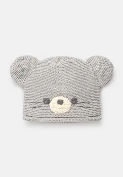 United Colors of Benetton caciula copii culoarea gri, din tesatura neteda, 6VEEAA00P imagine