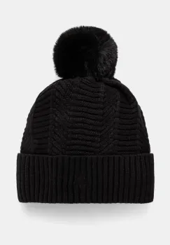 United Colors of Benetton caciula culoarea negru, din tricot gros, 61LSDA00X imagine