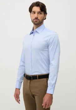 United Colors of Benetton camasa barbati, cu guler clasic, slim, 5X3LUQ049 imagine