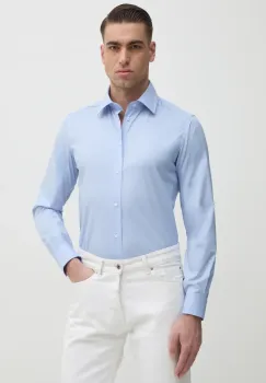 United Colors of Benetton camasa barbati, cu guler clasic, slim, 5X3LUQ049 imagine