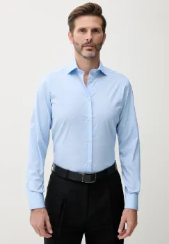 United Colors of Benetton camasa barbati, cu guler italian, slim, 5JUEUQ04D imagine