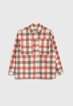 United Colors of Benetton camasa copii culoarea bordo imagine