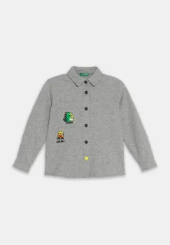 United Colors of Benetton camasa copii culoarea gri, 5LKLGQ02C imagine