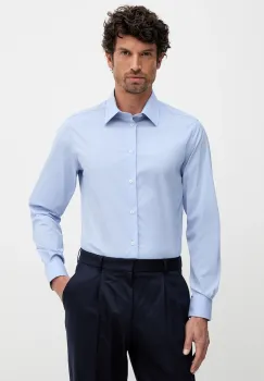 United Colors of Benetton camasa cu guler clasic, regular, 551MUQ049 imagine