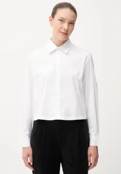 United Colors of Benetton camasa culoarea alb, cu guler clasic, relaxed, 54KXDQ0CC imagine