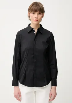United Colors of Benetton camasa culoarea negru, cu guler clasic, regular, 54KXDQ03B imagine
