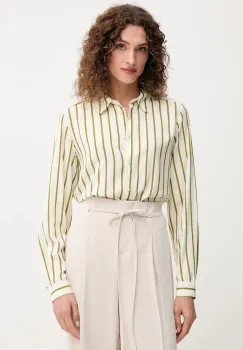 United Colors of Benetton camasa culoarea verde, cu guler clasic, regular, 5T17DQ0AZ imagine