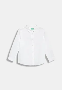 United Colors of Benetton camasa de bumbac pentru copii culoarea alb, 54AZGQ00J imagine