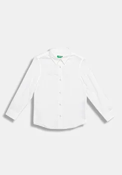 United Colors of Benetton camasa de bumbac pentru copii culoarea alb, 5DGXCQ00T imagine