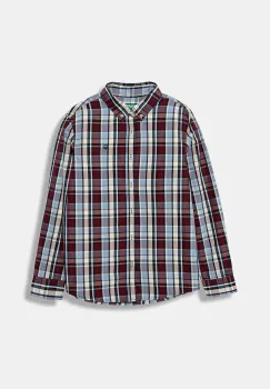 United Colors of Benetton camasa de bumbac pentru copii culoarea bordo, 54AZCQ00R imagine