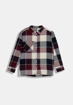 United Colors of Benetton camasa de bumbac pentru copii culoarea bordo, 5LQHCQ04B imagine