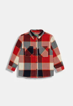 United Colors of Benetton camasa de bumbac pentru copii culoarea rosu, 5LQHGQ02S imagine