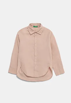 United Colors of Benetton camasa de bumbac pentru copii culoarea roz, 5EW7CQ04A imagine