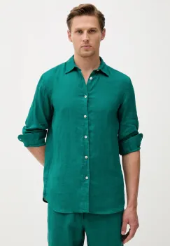 United Colors of Benetton camasa de in cu guler clasic, regular, 5BKU5QJG8 imagine