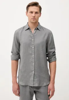United Colors of Benetton camasa de in cu guler clasic, regular, 5BKU5QJG8 imagine