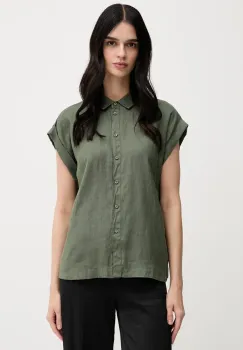 United Colors of Benetton camasa de in culoarea bej, cu guler clasic, regular imagine