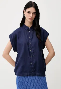 United Colors of Benetton camasa de in culoarea bej, cu guler clasic, regular imagine