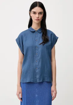 United Colors of Benetton camasa de in culoarea bej, cu guler clasic, regular imagine