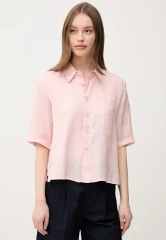United Colors of Benetton camasa de in culoarea maro, cu guler clasic, regular imagine