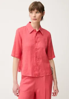 United Colors of Benetton camasa de in culoarea maro, cu guler clasic, regular imagine