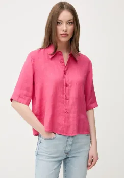 United Colors of Benetton camasa de in culoarea maro, cu guler clasic, regular imagine