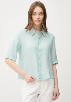 United Colors of Benetton camasa de in culoarea maro, cu guler clasic, regular imagine