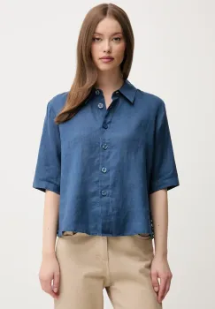United Colors of Benetton camasa de in culoarea maro, cu guler clasic, regular imagine