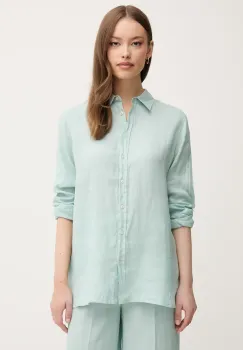 United Colors of Benetton camasa de in culoarea verde, cu guler clasic, regular imagine